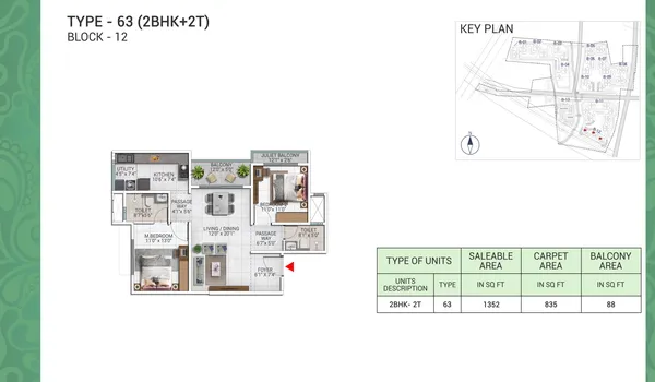 2 BHK 1352 Sq Ft 2 BHK 1352 Sq Ft