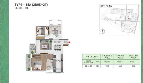 2 BHK 1717 Sq Ft 2 BHK 1717 Sq Ft