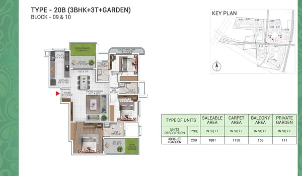 3 BHK 1881 Sq Ft 3 BHK 1881 Sq Ft