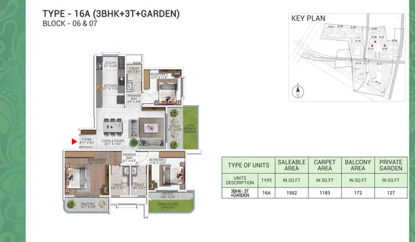 3 BHK 1952 Sq Ft 3 BHK 1952 Sq Ft